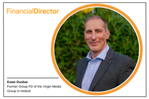 Image of Ewan Dunbar, former group FD of Virgin Media Ireland
